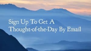 thought of the day by email